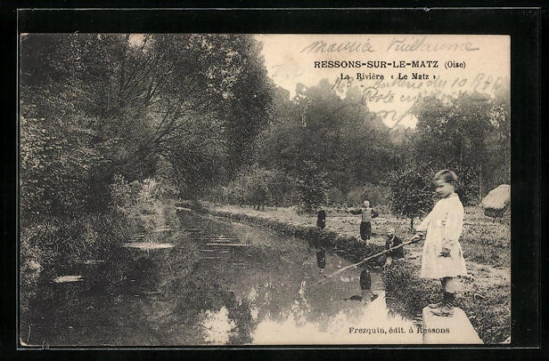 CPA Ressons-sur-le-Matz, La Riviere Le Matz