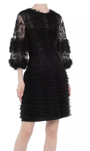 Alberta Ferretti Runway Limited Edition Embellished Dress 8 44 $4100 Nwt