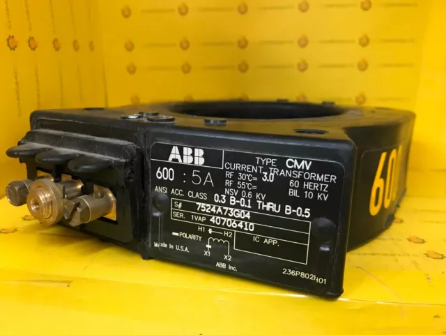 Abb Current Transformer 600:5A 60Hz