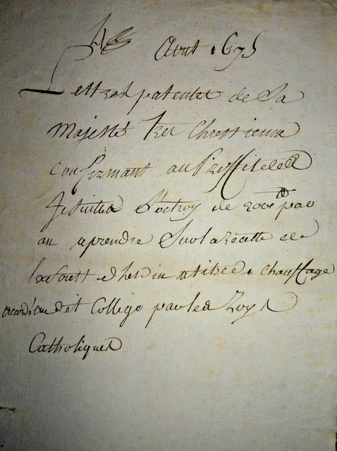 lot of epistles College St Omer Jesuits Society of Jesus 1772 Catholic Church