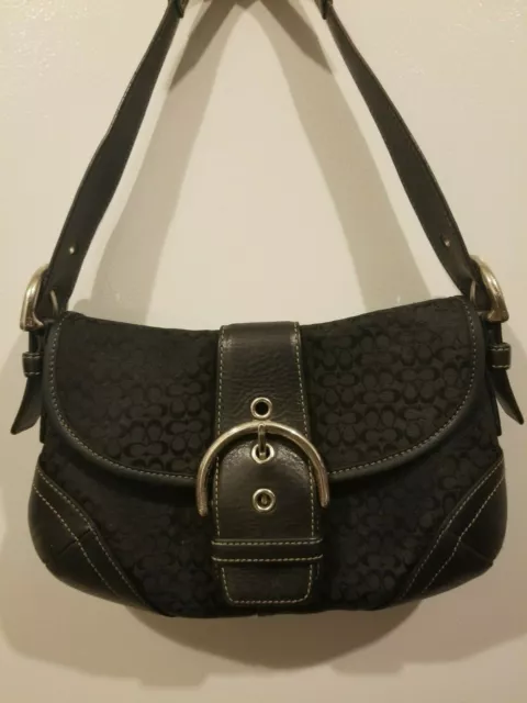 COACH MINI SOHO Bag Baguette F05W-6818 Color Black / Silver size