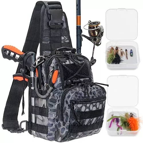 Fly Fishing Chest Bag Lightweight Waist Pack Tackle Tool Backpack