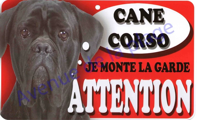 Plaque Humour Attention Au Chien - Panneau Cane Corso Monte La Garde