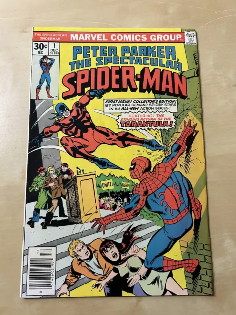 The Spectacular Spider-Man #1 Twice Stings The Tarantula! Marvel Comics 1976