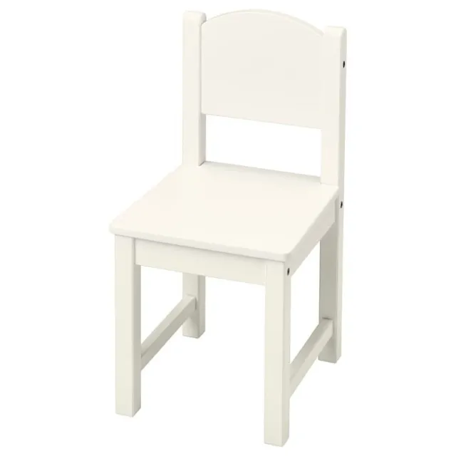 New Ikea SUNDVIK Nursery Home Kids Childrens Wooden Chair,Playing Chair, white