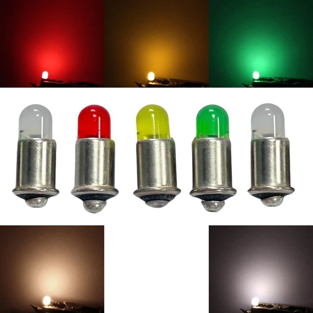LED Ersatzlampen MS4 Sockel 16-24V - 5 Stück "NEU