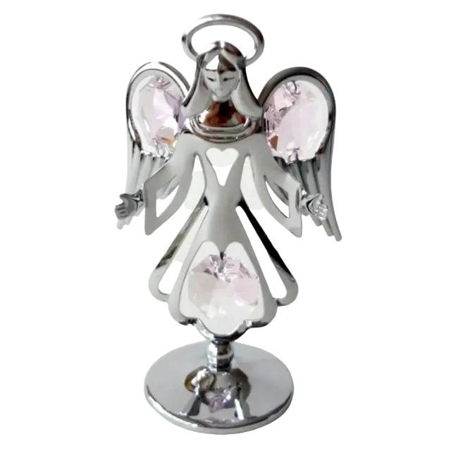 Crystocraft Angel Crystal Religious Ornament With Swarovski Elements Gift Boxed