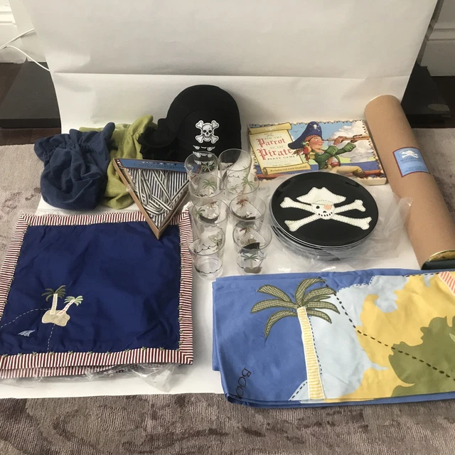 Paquete de Fiesta Tesoro Pirata Naufragios Vasos Nuevo Cerámica Granero Niños