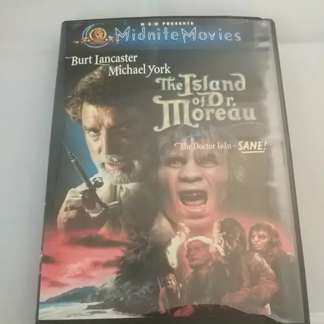 Island of Dr Moreau-DVD-1977-Lancaster/York-Midnite Movies-Horror/SciFi/Cult-OOP