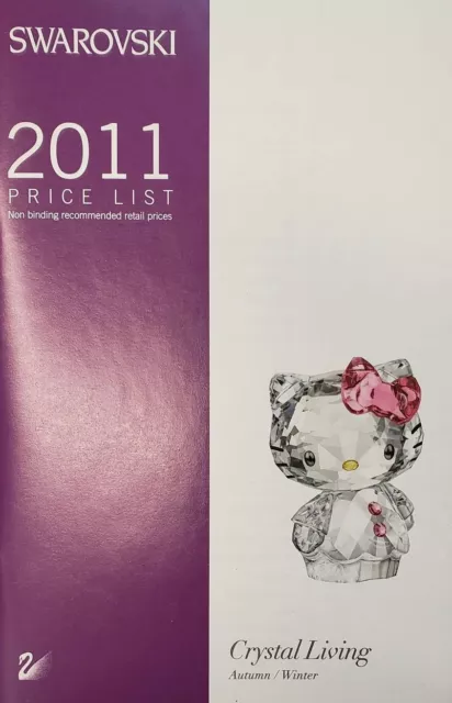 Swarovski Crystal | 2011 Price List Catalog ✪New✪ 1271873 Rare Dealer Book Usa