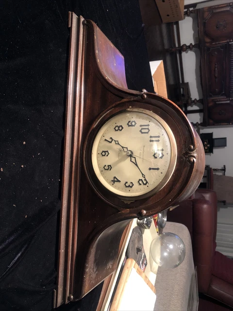 Antique New Haven Clock Co Mantle Clock electric westminster chime cobalt parts