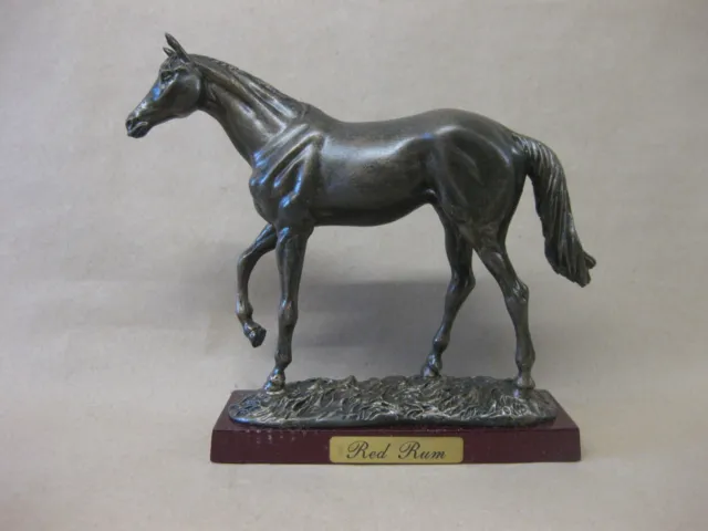 Red Rum Race Horse Figure ~ Atlas Editions ~ Bronze Effect ~ 6" ~ 15.5 cm ~Boxed