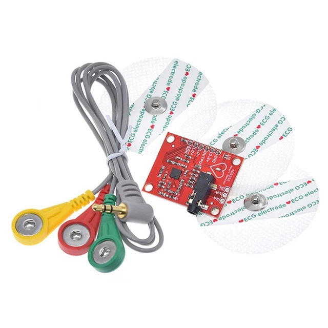 FOR ARDUINO COMPATIBLE EMG Sensor Module AD8232 Muscle Electrical ...