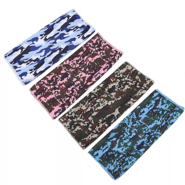 4 Colors Sport Fitness Ice Towel Hip Hop Colored Camouflage Digital Printing Sum