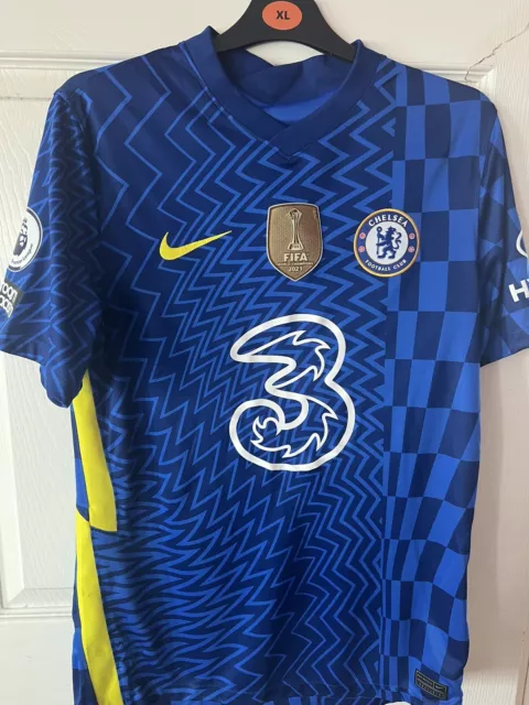 Chelsea Football Shirt Medium Men’s Home 21/22 With Club World Cup Badge