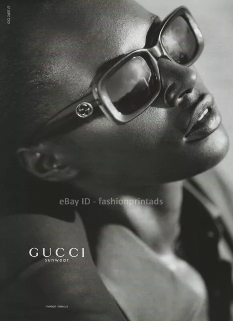 GUCCI Eyewear 1-Page Magazine PRINT AD Spring 1997 KIARA KABUKURU