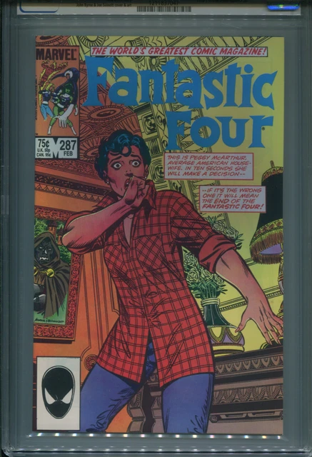 FANTASTIC FOUR #287  CGC 9.8   W/P   Wasp & Doctor Doom App    FREE SHIPPING