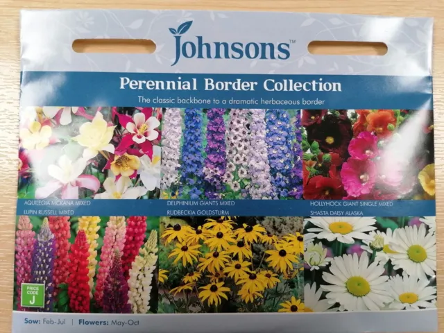 Johnsons Seeds - Pictorial Pack - Flower - Perennial Border Collection