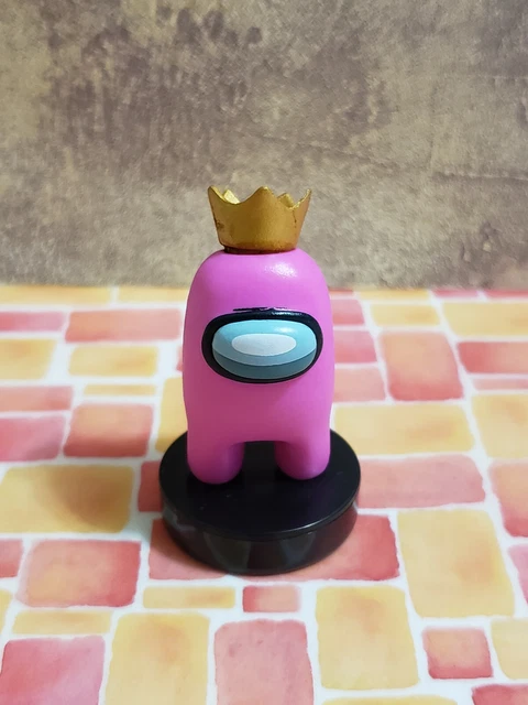 NEW 2021 TOIKIDO AMONG US 2" Pink Crown Crewmate Mini Figure Stamper