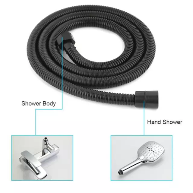 Extra Long Stainless Steel Flexible Shower Head Hose 59 G1/2 Universal Fittings