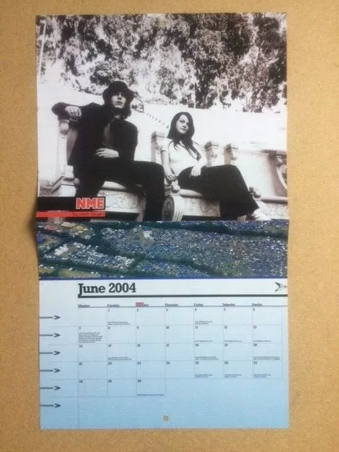 THE WHITE STRIPES Original Vintage NME Calendar 2004 Poster (SP)