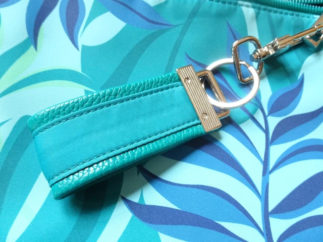 Samantha Brown To-Go Zip-Front Crossbody Bag Green Palm Leaf motive NWT 3