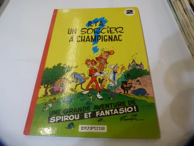 Spirou et Fantasio Tome 2 : il y a un sorcier à Champignac 1977 Dos CARRE