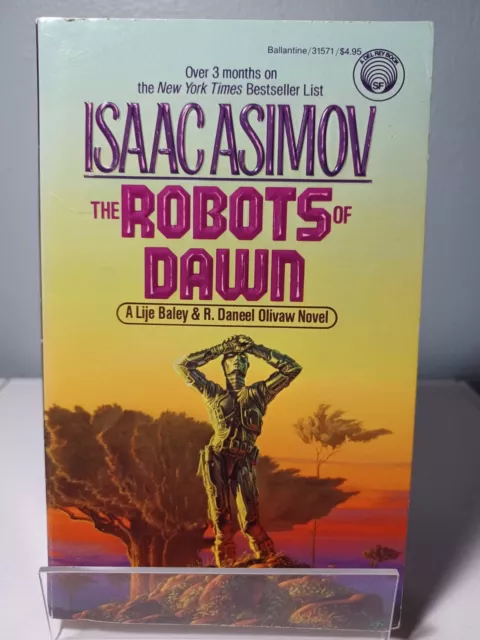 The Robots Of Dawn Isaac Asimov Vintage 80's Science Fiction Del Rey Paperback