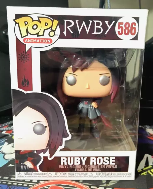 Funko Pop! Ruby Rose #586  - RWBY - Vaulted - W/Protector