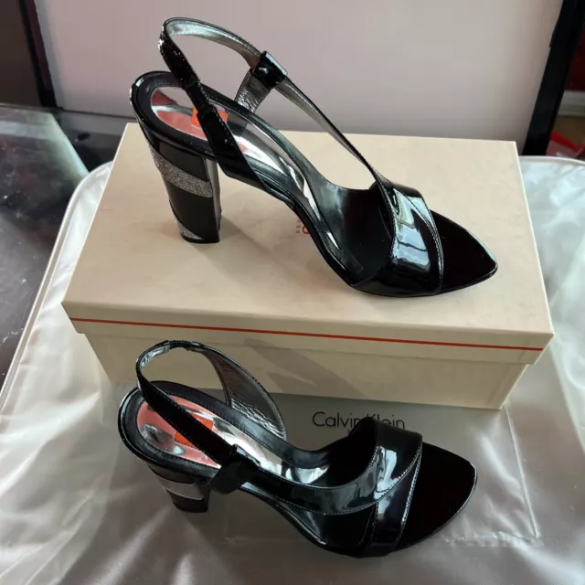 Hugo Boss Black Pumps Shoes Sz US 9 Dress Patent Leather Excellent Used Condtion