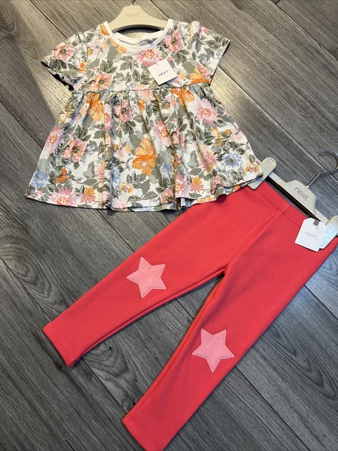 Next girls age 2-3 leggings and top outfit bundle BNWT
