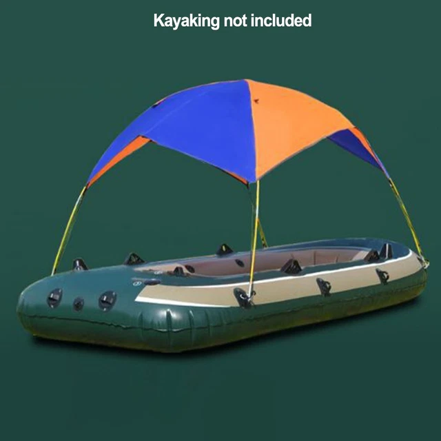 Tente De Soleil Gonflable Avec Auvent Pour Bateau – 2 Places, Imperméable, Orange/bleu, 140x120 Cm