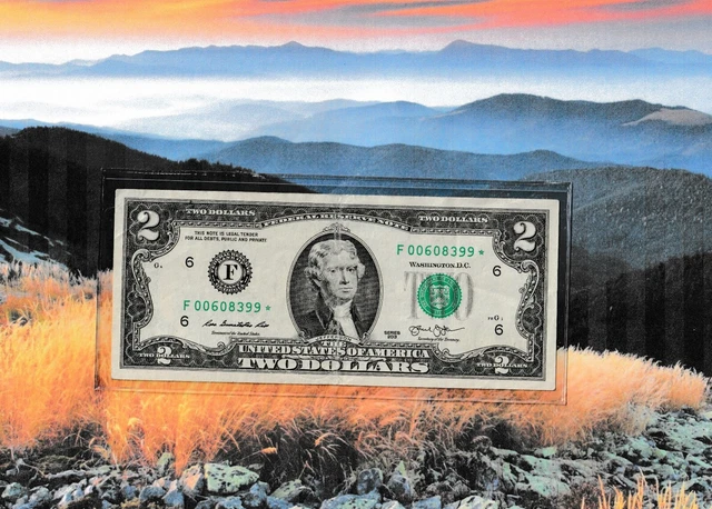 Star Note!!!! 2013 $2 Two Dollar Bill ( Atlanta F ) Circa