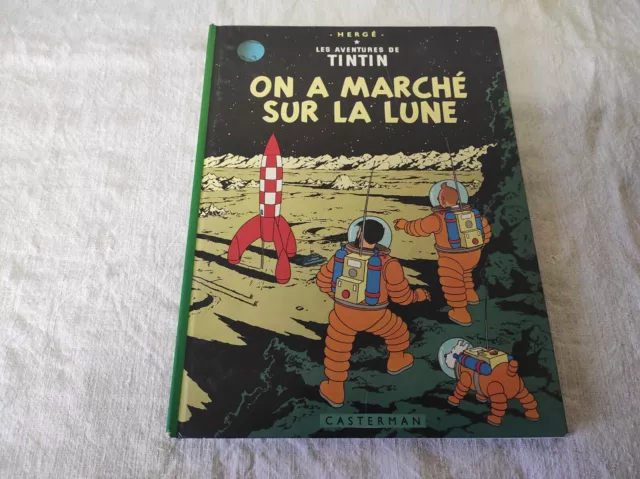 BD Les aventures de Tintin 1984 On a marché sur la Lune  Hergé éd Casterman