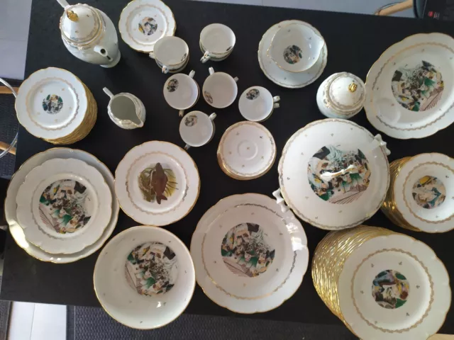 Service de table porcelaine de limoges decor A.renoir