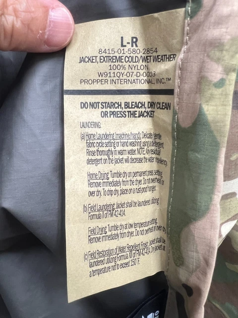 Usgi Ecwcs Multicam Gen Iii Level 6 Extreme Cold/Wet Weather Jacket - Large Reg 3