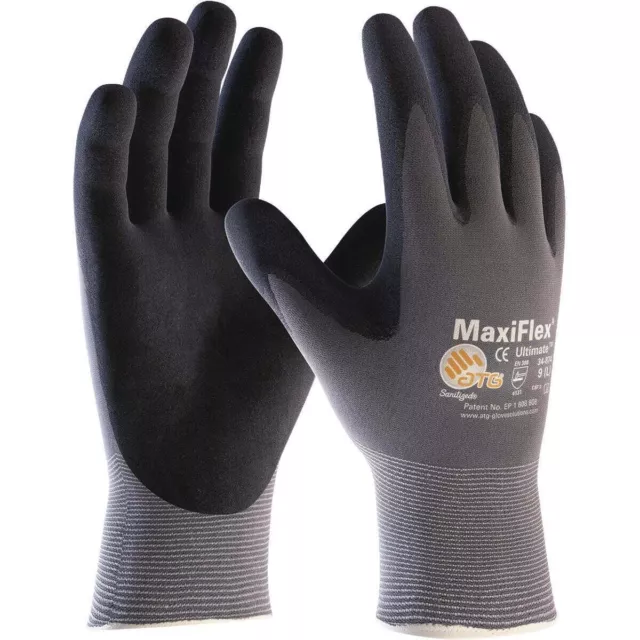 MaxiFlex Ultimate Nitrile Micro Foam Coated Work Gloves PIP GTek 34-874 SMALL