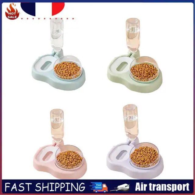 Cat Food Bowl Pet Automatic Feeder Water Dispenser Dog Cat Auto Food Container