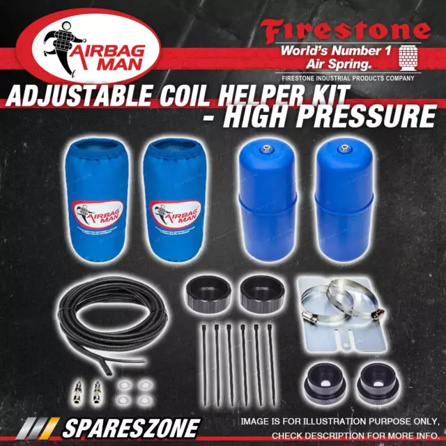 Airbag Man 50mm Raised Air Helper Kit High Pressure for PAJERO NS NT NW NX