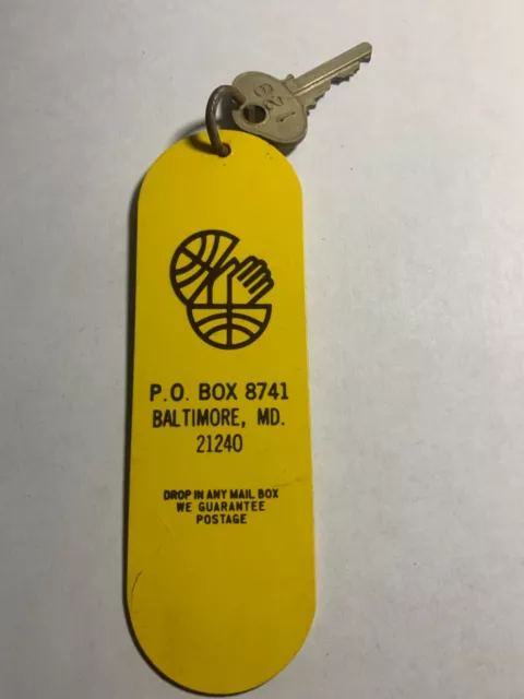 Sheraton International Hotel Motel Room Key Fob & Key Baltimore Maryland #129