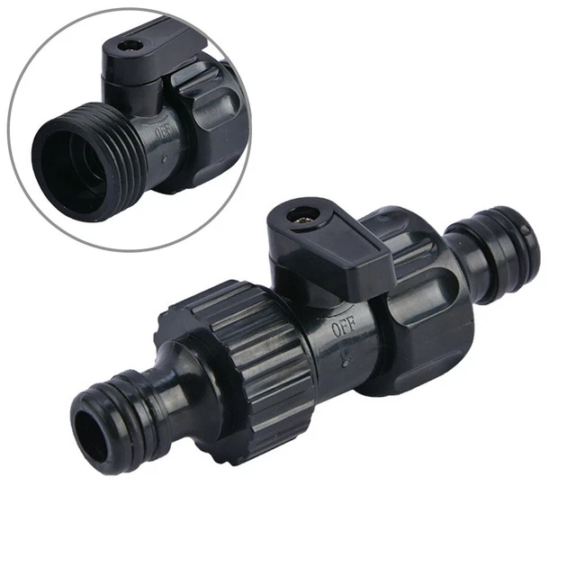 Garden Hose Pipe Inline Tap 1/2\ Shut Off Valve Fitting Connector Removable 2