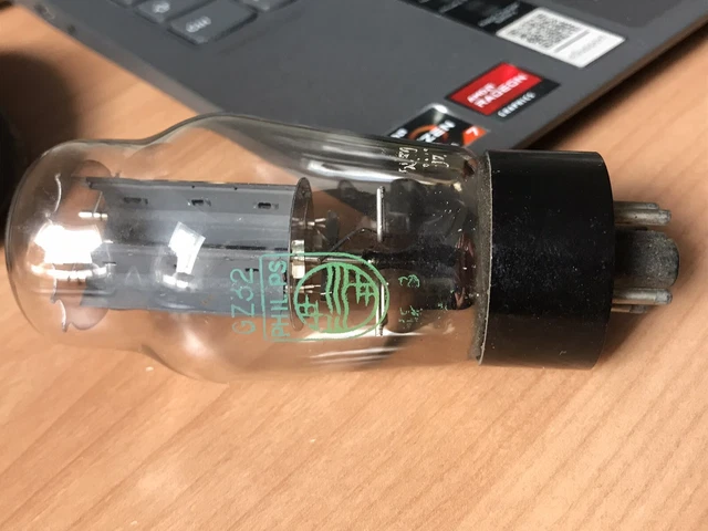 1x UF42 PHILIPS Label, Vacuum tube, Valvola, Röhre, NOS NIB