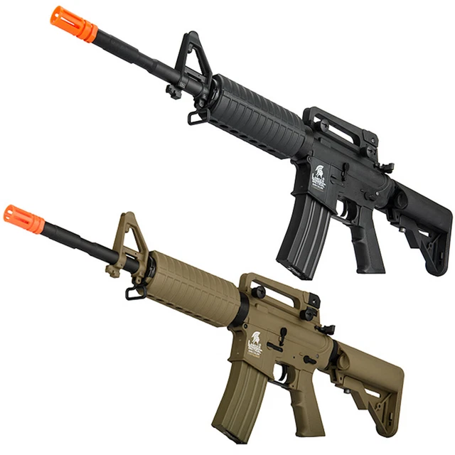 LANCER TACTICAL GEN2 M4A1 AEG Airsoft Rifle Crane Stock Battery