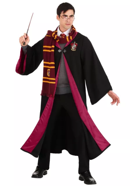 ADULT DELUXE HARRY Potter Gryffindor Hogwarts Robe Costume SIZE M (Used