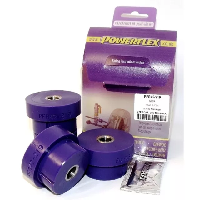 Powerflex cespugli braccio inferiore posteriore per legare barra per rover per MGF (1995>02) PFR42-219