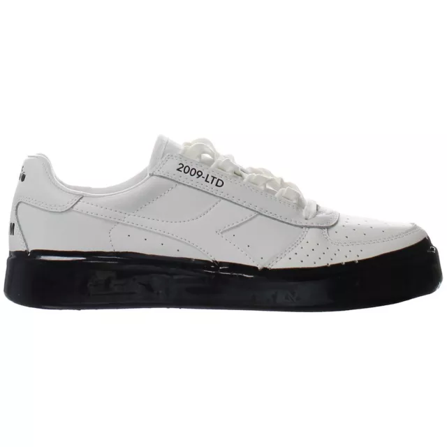 Diadora B.Elite MSGM Lace White Smooth Leather Mens Trainers 501.173942 01 C0351