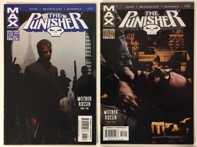 The Punisher Max 16 Annual 1 / 13 and 14 Mother Russia - Marvel Comics Lot of 4 2