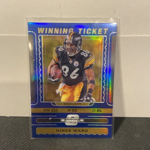 2019 Panini Contenders Optic Winning Tickets Blue /99 Hines Ward #WT-HW