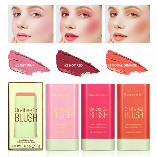 Blush Stick Cosmetics Poudre Blush Beauté Poudre Tridimensionnelle Blush Diy #