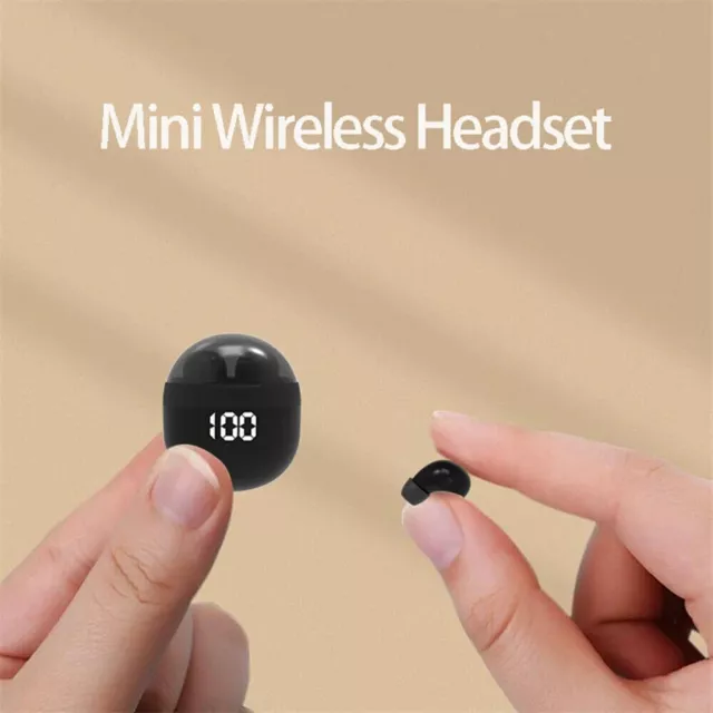 Bluetooth Kopfhörer 5.3 Mini In-Ear Kabellos Ohrhörer Invisible Sleep Earbuds